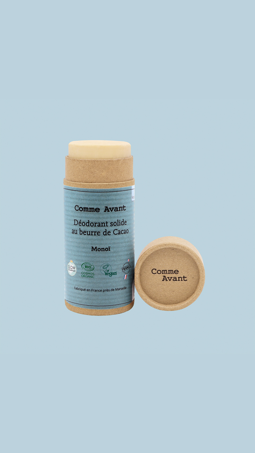 Déodorant Bio Solide Monoï 60g - Naturel & Efficace